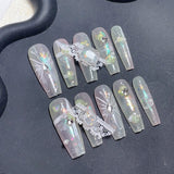 Handmade custom nail art wears nail flashes and high-quality fake nails(29463)