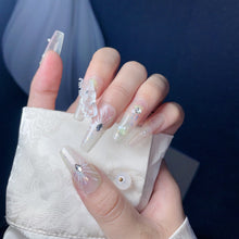 Load image into Gallery viewer, Handmade custom nail art wears nail flashes and high-quality fake nails(29463)