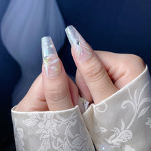 Load image into Gallery viewer, Handmade custom nail art wears nail flashes and high-quality fake nails(29463)