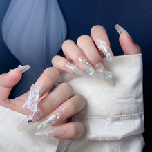 Load image into Gallery viewer, Handmade custom nail art wears nail flashes and high-quality fake nails(29463)