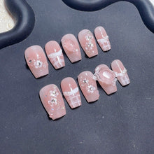 Load image into Gallery viewer, Handmade custom nail art wears nail flashes and high-quality fake nails(29460)