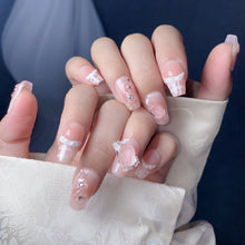 Load image into Gallery viewer, Handmade custom nail art wears nail flashes and high-quality fake nails(29460)