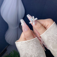 Load image into Gallery viewer, Handmade custom nail art wears nail flashes and high-quality fake nails(29459)