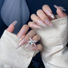 Load image into Gallery viewer, Handmade custom nail art wears nail flashes and high-quality fake nails(29459)
