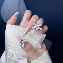 Load image into Gallery viewer, Handmade custom nail art wears nail flashes and high-quality fake nails(29459)