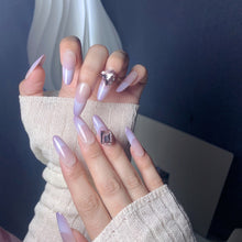 Load image into Gallery viewer, Handmade custom nail art wears nail flashes and high-quality fake nails(29450)