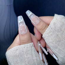 Load image into Gallery viewer, Handmade custom nail art wears nail flashes and high-quality fake nails(29449)