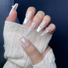 Load image into Gallery viewer, Handmade custom nail art wears nail flashes and high-quality fake nails(29449)