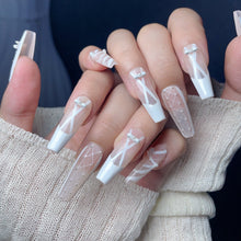 Load image into Gallery viewer, Handmade custom nail art wears nail flashes and high-quality fake nails(29449)
