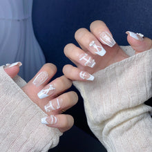 Load image into Gallery viewer, Handmade custom nail art wears nail flashes and high-quality fake nails(29448)