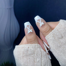 Load image into Gallery viewer, Handmade custom nail art wears nail flashes and high-quality fake nails(29448)