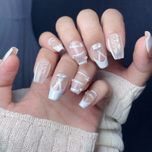 Load image into Gallery viewer, Handmade custom nail art wears nail flashes and high-quality fake nails(29448)