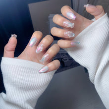 Load image into Gallery viewer, Handmade custom nail art wears nail flashes and high-quality fake nails(29436)