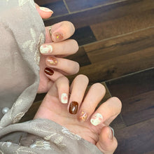 Load image into Gallery viewer, Handmade custom nail art wears nail flashes and high-quality fake nails(29432)