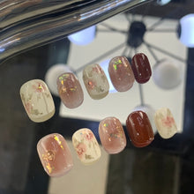 Load image into Gallery viewer, Handmade custom nail art wears nail flashes and high-quality fake nails(29432)