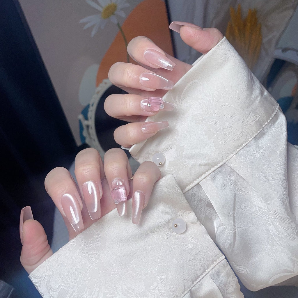 Handmade custom nail art wears nail flashes and high-quality fake nails(29427)