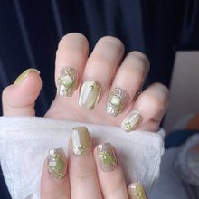 Load image into Gallery viewer, Handmade custom nail art wears nail flashes and high-quality fake nails(29422)