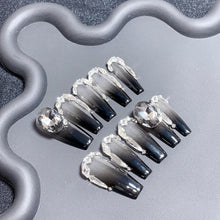 Load image into Gallery viewer, Handmade custom nail art wears nail flashes and high-quality fake nails(29406)