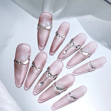 Load image into Gallery viewer, Handmade custom nail art wears nail flashes and high-quality fake nails(3282)