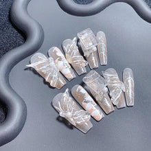 Load image into Gallery viewer, Handmade custom nail art wears nail flashes and high-quality fake nails(3277)