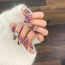 Load image into Gallery viewer, Handmade custom nail art wears nail flashes and high-quality fake nails(3269)