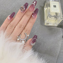 Load image into Gallery viewer, Handmade custom nail art wears nail flashes and high-quality fake nails(3269)