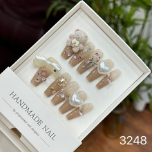 Load image into Gallery viewer, Handmade custom nail art wears nail flashes and high-quality fake nails(3248)