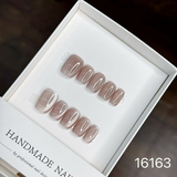 Handmade custom nail art wears nail flashes and high-quality fake nails(16163)