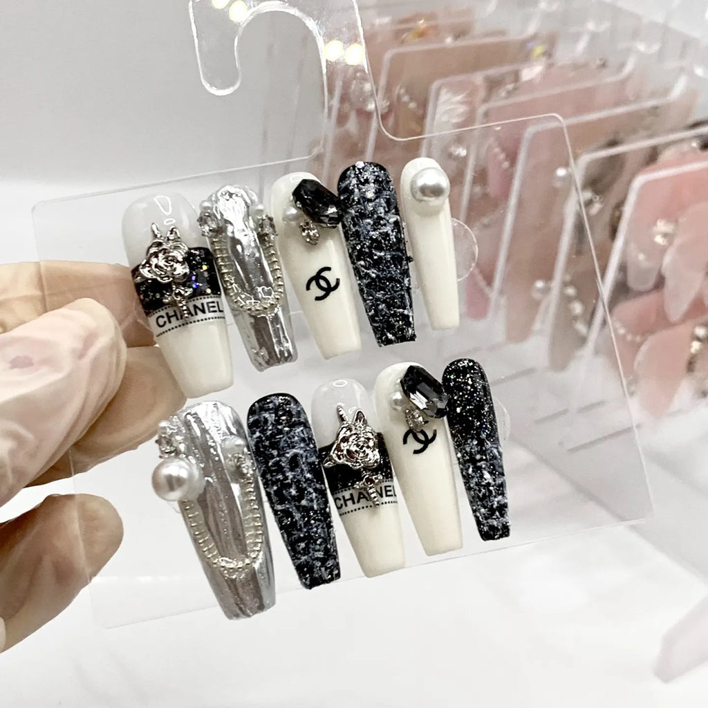 Handmade custom nail art wears nail flashes and high-quality fake nails(3237)