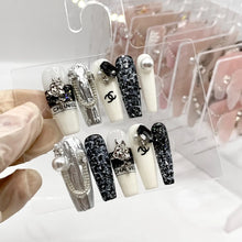 Load image into Gallery viewer, Handmade custom nail art wears nail flashes and high-quality fake nails(3237)