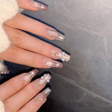 Load image into Gallery viewer, Handmade custom nail art wears nail flashes and high-quality fake nails(29259)