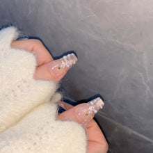 Load image into Gallery viewer, Handmade custom nail art wears nail flashes and high-quality fake nails(29259)