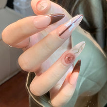 Load image into Gallery viewer, Handmade custom nail art wears nail flashes and high-quality fake nails(29218)