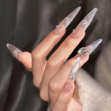 Handmade custom nail art wears nail flashes and high-quality fake nails（241354）
