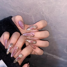 Load image into Gallery viewer, Handmade custom nail art wears nail flashes and high-quality fake nails(29237)