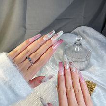 Load image into Gallery viewer, Handmade custom nail art wears nail flashes and high-quality fake nails(29270)