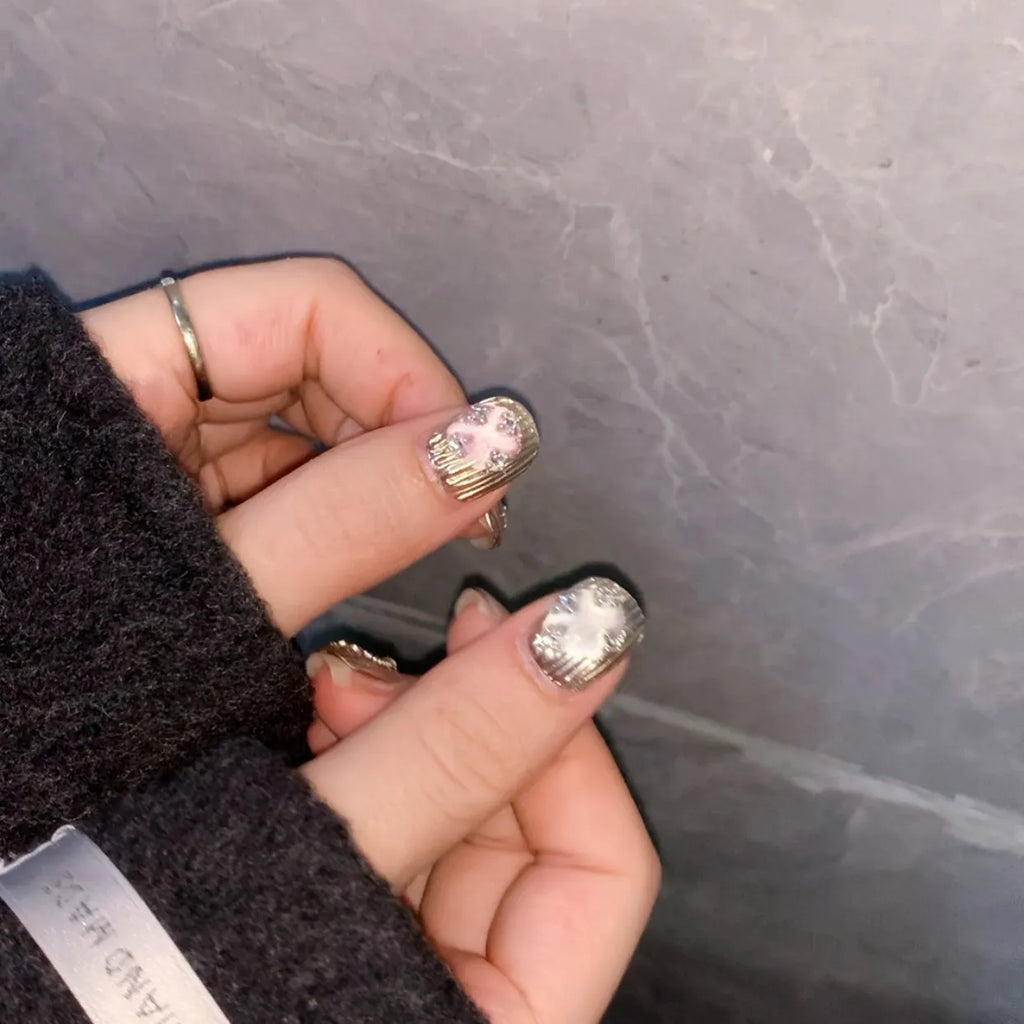 Handmade custom nail art wears nail flashes and high-quality fake nails(29251)