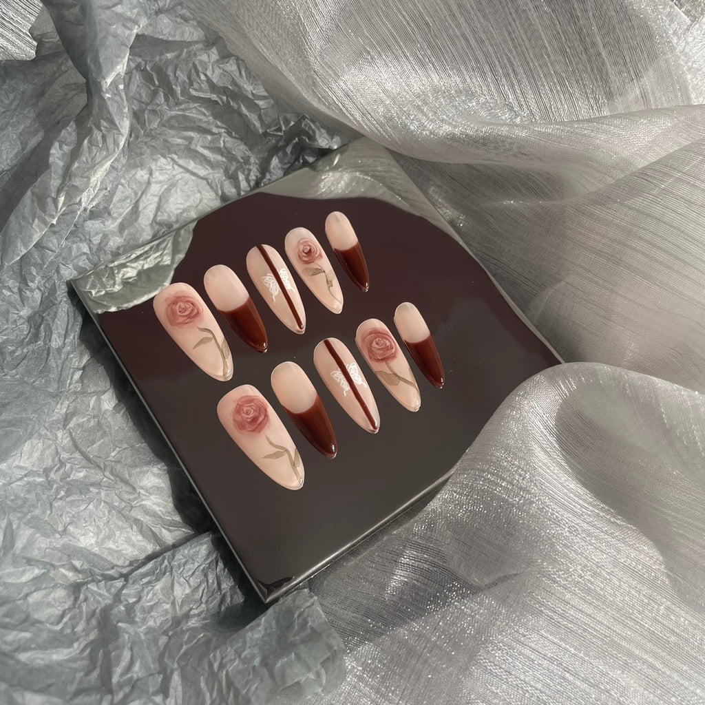 Handmade custom nail art wears nail flashes and high-quality fake nails(29218)