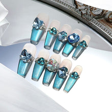 Load image into Gallery viewer, Handmade custom nail art wears nail flashes and high-quality fake nails(29513)