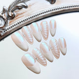 Handmade custom nail art wears nail flashes and high-quality fake nails(AX001)