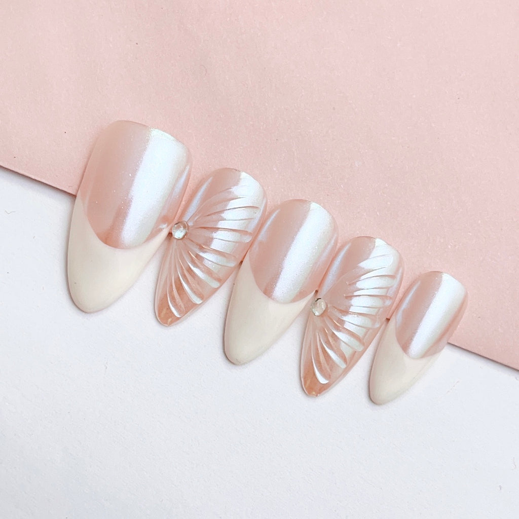 Handmade custom nail art wears nail flashes and high-quality fake nails(AX001)