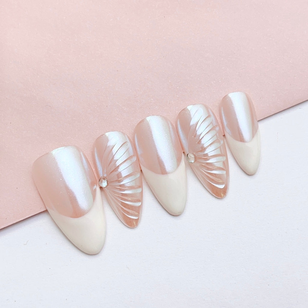 Handmade custom nail art wears nail flashes and high-quality fake nails(AX001)
