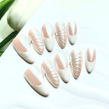 Load image into Gallery viewer, Handmade custom nail art wears nail flashes and high-quality fake nails(AX001)