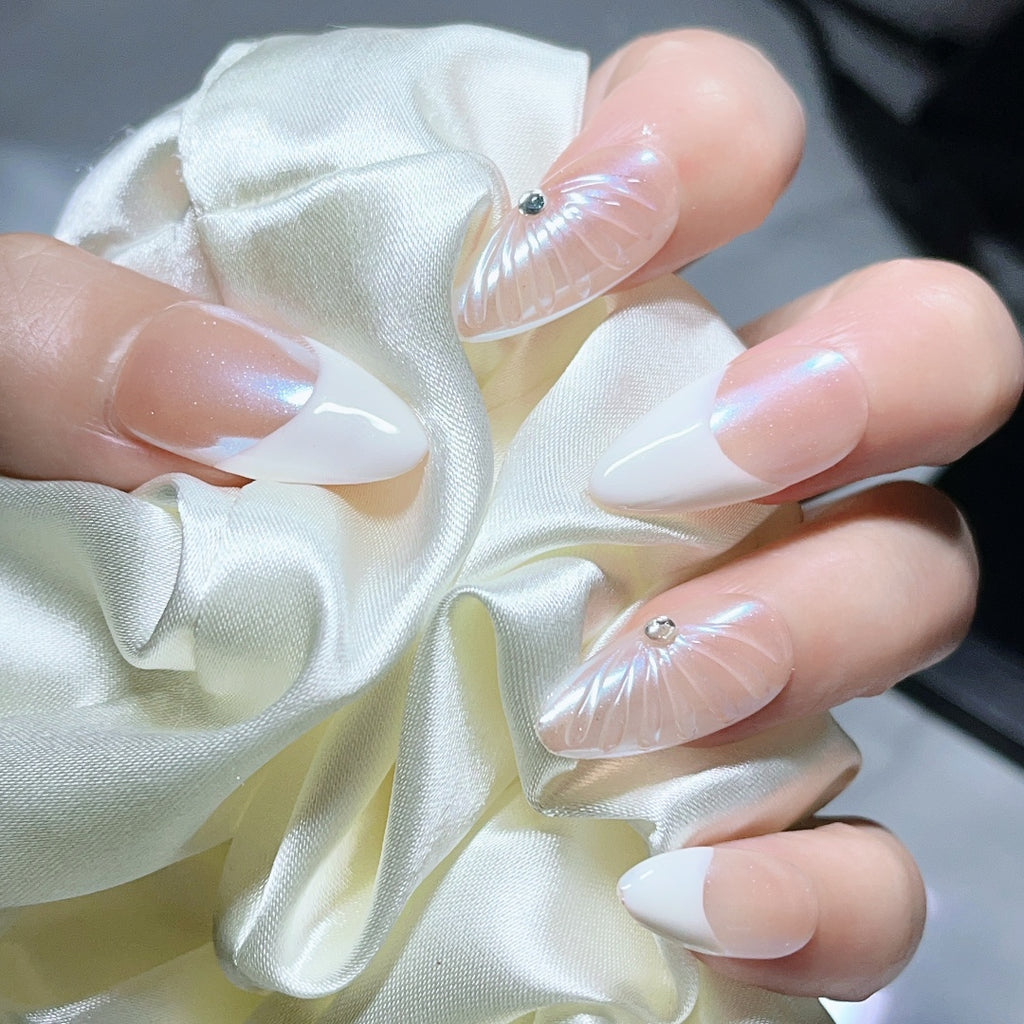 Handmade custom nail art wears nail flashes and high-quality fake nails(AX001)