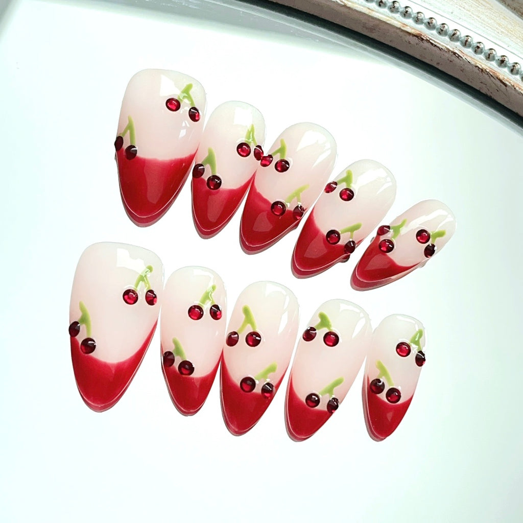 Handmade custom nail art wears nail flashes and high-quality fake nails（AX002）