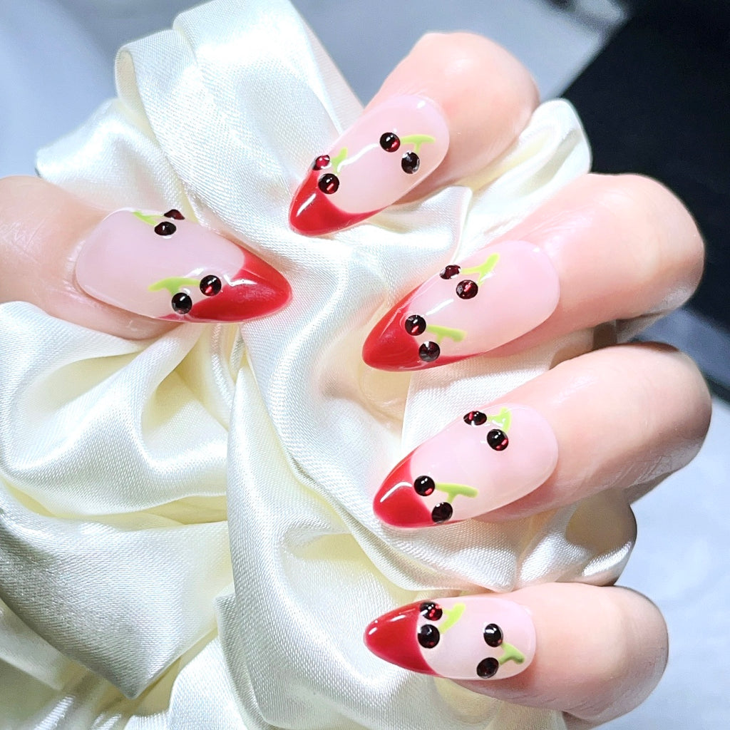 Handmade custom nail art wears nail flashes and high-quality fake nails（AX002）