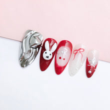 Load image into Gallery viewer, Handmade custom nail art wears nail flashes and high-quality fake nails(AX003)
