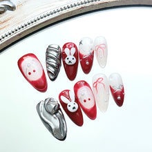 Load image into Gallery viewer, Handmade custom nail art wears nail flashes and high-quality fake nails(AX003)