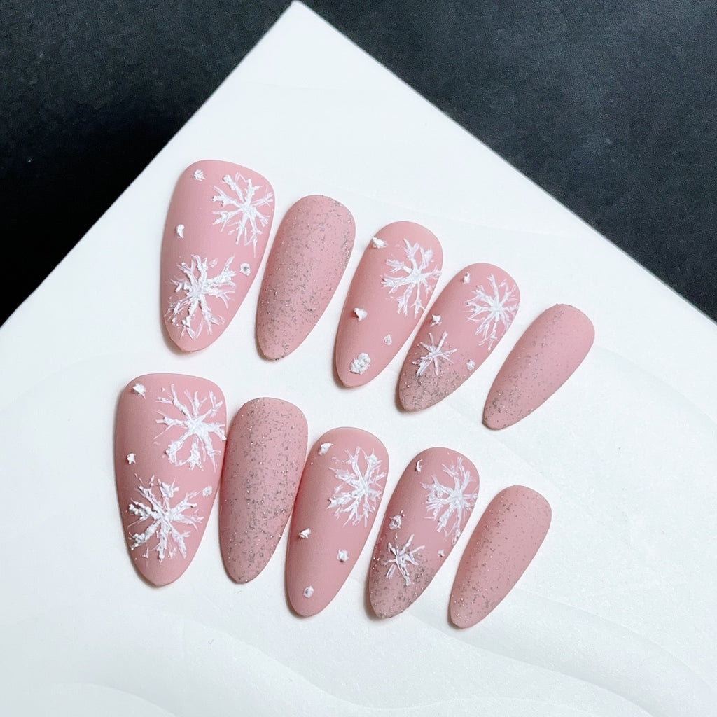 Handmade custom nail art wears nail flashes and high-quality fake nails(AX004)