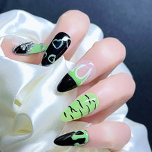 Load image into Gallery viewer, Handmade custom nail art wears nail flashes and high-quality fake nails(AX005)